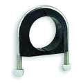 Vibration-Dampening U-Bolt, 5/8"-11, 7 5/32 in W, 7 3/4 in H, Plain Stainless Steel