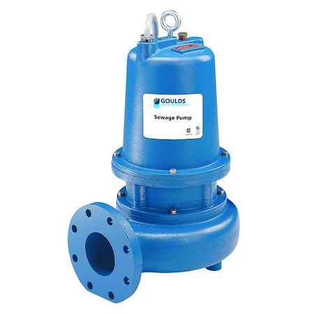 SewageEjectorPump,20ft,2hp,Single,230VAC