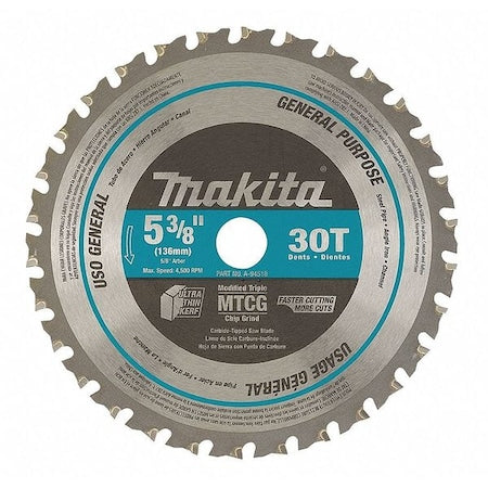 5-3/8" 30T Carbide-Tipped Saw Blade