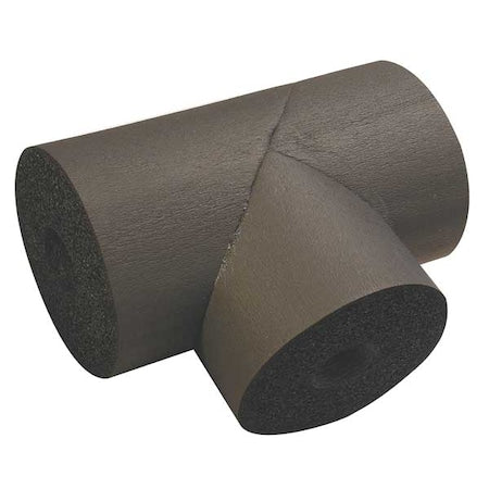 2" x 53/64" Elastomeric Tee Pipe Fitting Insulation, 1/2" Wall