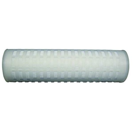 Pleated Filter Cartridge, 70 gpm, 0.2 Micron, 2-3/4" O.D., 10 in H