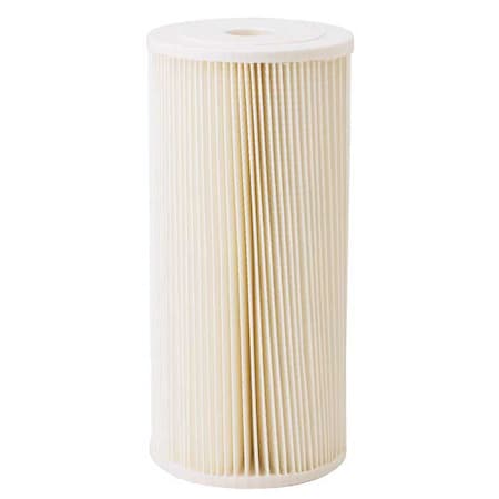 Pleated Filter Cartridge, 20 gpm, 5 Micron, 4-1/2" O.D., 9 3/4 in H