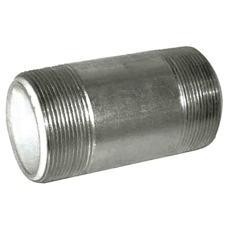 1" MNPT x 2-1/2" TBE Galvanized Steel Dielectric Nipple Sch 40
