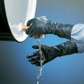 Chemical Resistant Gloves, Butyl, 14 in L, 7 mil, Black, L, 1 PR