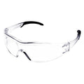 Chaise Rocks, Safety Glasses, Anti-Scratch, Clear Lens, Black/Clear Frame, Frameless