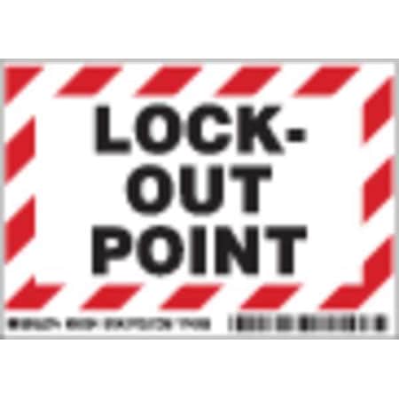 Lockout Label,3-1/2 In. H,5 In. W,PK5