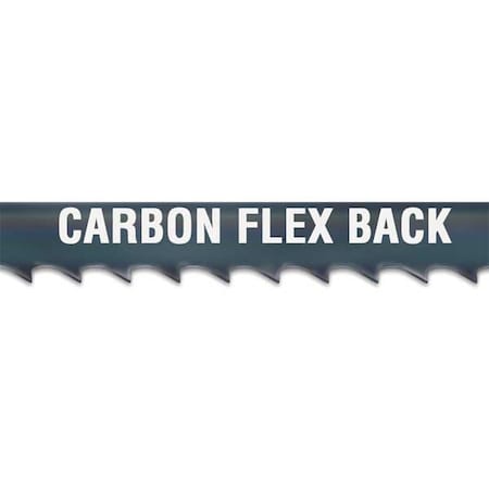 Band Saw Blade, 12 ft. 6 in L, 1/2" W, 4 TPI, Carbon Steel, 0.025" Thick