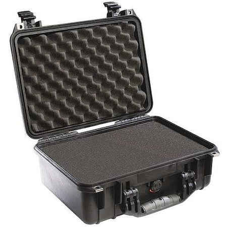 Black Protective Case, 16.44"L x 13"W x 6.82"D, Weight: 7.45 lb