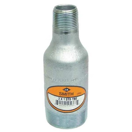 Nipple Standard Concentric Swage Nipple, 2" Pipe, MNPT, Carbon Steel, Class STD