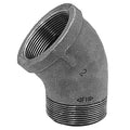 45 Degree Street Elbow 45 Degree Street Elbow, 1-1/2" Pipe, FNPT x MNPT, Malleable Iron, Class 150