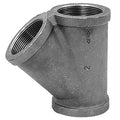 Wye Wye, 1-1/2" Pipe, FNPT, Malleable Iron, Class 150