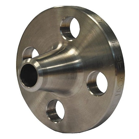 1-1/4 in Weld Neck Flange, 316 Stainless Steel, Class 150, 4 Holes, 4-5/8 in OD