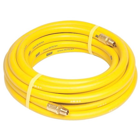 3/8" x 50 ft Nitrile Coupled Multipurpose Air Hose 300 psi YL