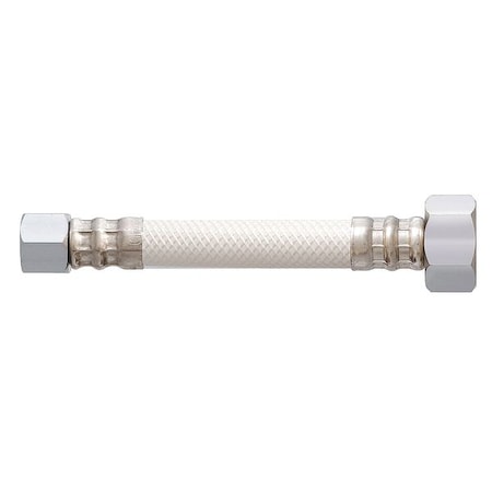Braided Connector,3/8 COMPx1/2 FIPx20 L