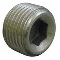 Magnetic Hex Recessed Head Plug Magnetic Hex Recessed Head Plug, 3/8" Pipe, MNPT, Steel, 150