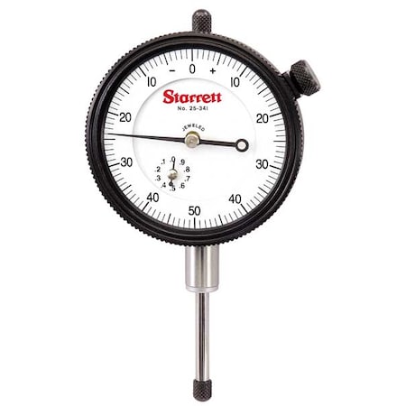 Dial Indicator, 0 to 1 In, 0-50-0