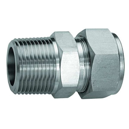 3/8" x 1/4" Compression x MNPT SS Male Connector
