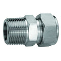 3/8" x 1/4" Compression x MNPT SS Male Connector