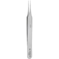 Tweezers,SS,4 1/4" L,Straight,Point