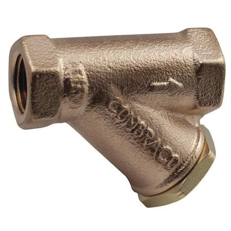 Y Strainer, 3/4" Pipe, MNPT x FNPT, Lead Free Bronze, 400 psi at 210 Degrees F WOG