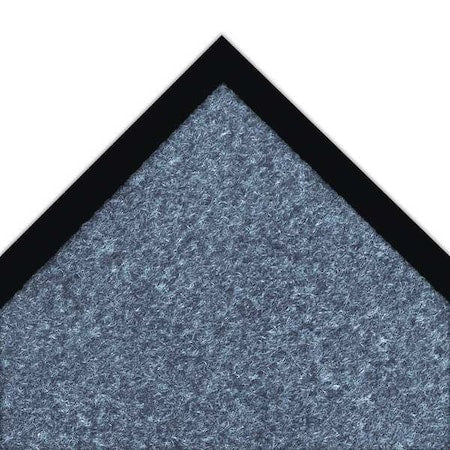 Entrance Mat, Polypropylene, 5/16 in Thick, Blue, 4 ft W x 6 ft L