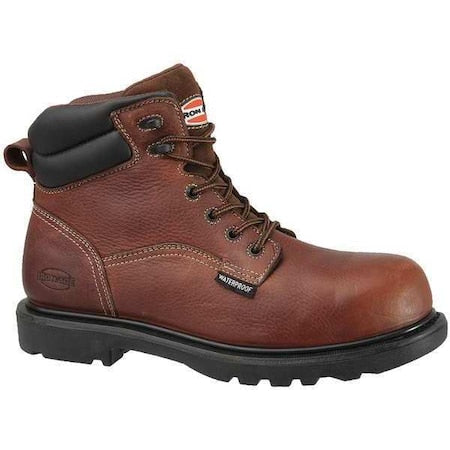 Hauler, Men's 6-Inch Work Boot, 8.5, M, Leather, 6 in Height, Brown