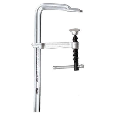 12 in Bar Clamp, Steel Handle and 2 1/4 in Throat Depth