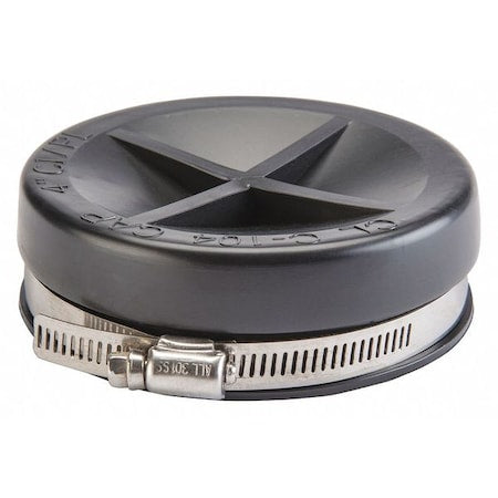 Flexible Cap,Plastic,4.3 psi,5" Pipe Sz