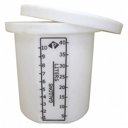 ProChem Process Chemical Storage Tank,Vertical,Open Top,10 gal.