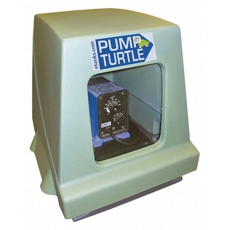The Pump Turtle Containment Enclosure, Holds 1 Pump, 18-3/4"Lx18"Wx19"H, Green