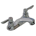 Bathroom Faucet Standard Spout, Polished Chrome, 2 Holes, Vandal Resistant Lever Handle
