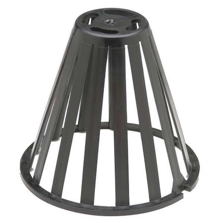 DomeStrainer,Black,Round,7-1/2inDia