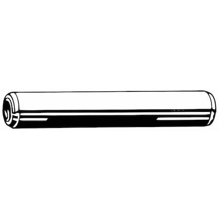 Coiled Spring Pin, 10 mm Outside Dia, 30 mm L, Stainless Steel, 5 PK