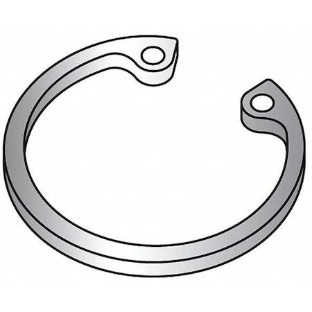 Internal Retaining Ring, Steel, Plain Finish, 1 in Bore Dia., 50 PK