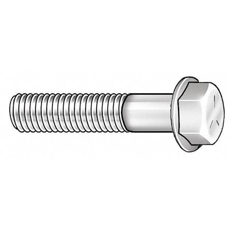 Grade 8, 1/2"-13 Flange Bolt, Black Phosphate Steel, 2-1/4 in L, 25 PK