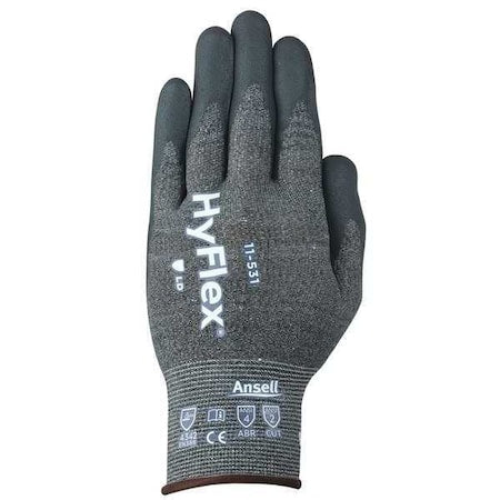 Cut Resistant Coated Gloves, Cut Level A2 ,Nitrile ,Rough ,8 1 PR