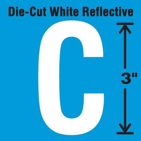 LetterLabel,Vinyl,3inH,1-3/4inW,PK5