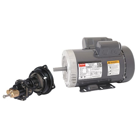 RotaryGearPump,CI,3/8"InletDia,1-1/2hp