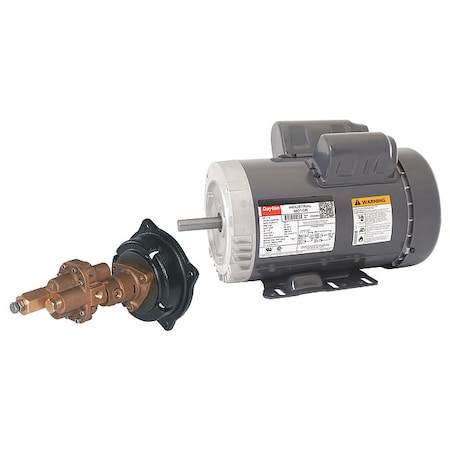 RotaryGearPump,Brz,1/2"InletDia,1-1/2hp