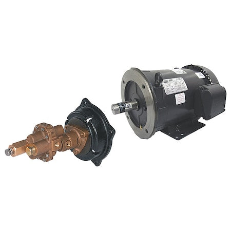 Rotary Pump, Close, 125psi, Bronze, 3HP