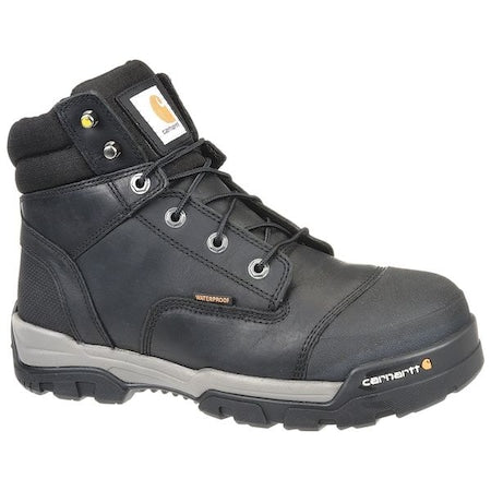 Men's 6-Inch Work Boot, 10, Composite Toe, 6 in H, Black, CME6351