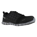 Women's Athletic Shoe, Alloy Toe, Mesh Upper, Rubber Outsole, Lace Up, Black, 6 1/2 W