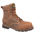 Men's 8-Inch Work Boot, 8 1/2 EE, Steel Toe, 8 in H, Brown, CA3557