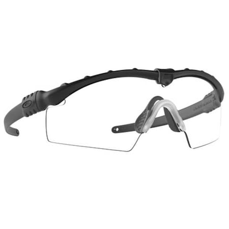 M Frame 3.0, Safety Glasses, Anti-Scratch, Clear Lens, Black Frame, Half-Frame