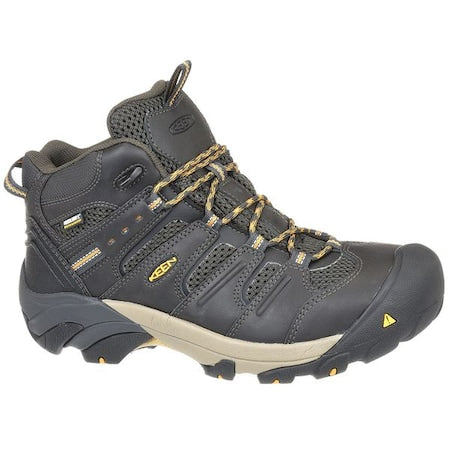 Men's Hiker Boot, 7 D, Steel Toe, 5 in H, Raven/Tawny Olive, 1018079