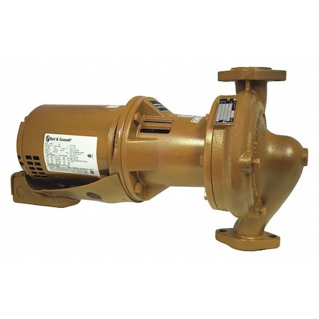 HVAC Circulating Pump, 3/4 hp, 208V-230V/460V, 3 Phase, Flange Connection