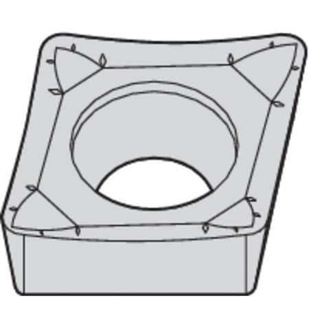 Diamond Turning Insert, Diamond, 2, CCGT, .5, Carbide