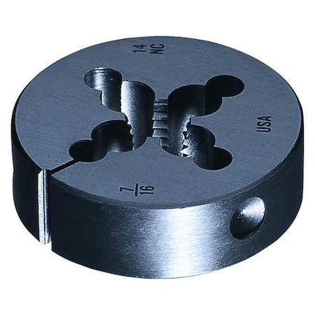 HSS Round Adjustable Die 6382 Greenfield Threading 1 In Outside Diameter No 12-24UNC