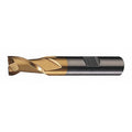 2-Flute HSS Keyway Tolerance Square Single End Mill Cleveland HG-2K-TN TiN 17/32x1/2x1-1/8x3-3/8