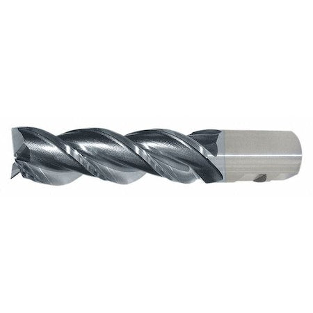 3-Flute PM+ HSS-E Square CC Single High-Helix End Mill Cleveland PM-539R-TC TiCN 1x1x3x5-1/2